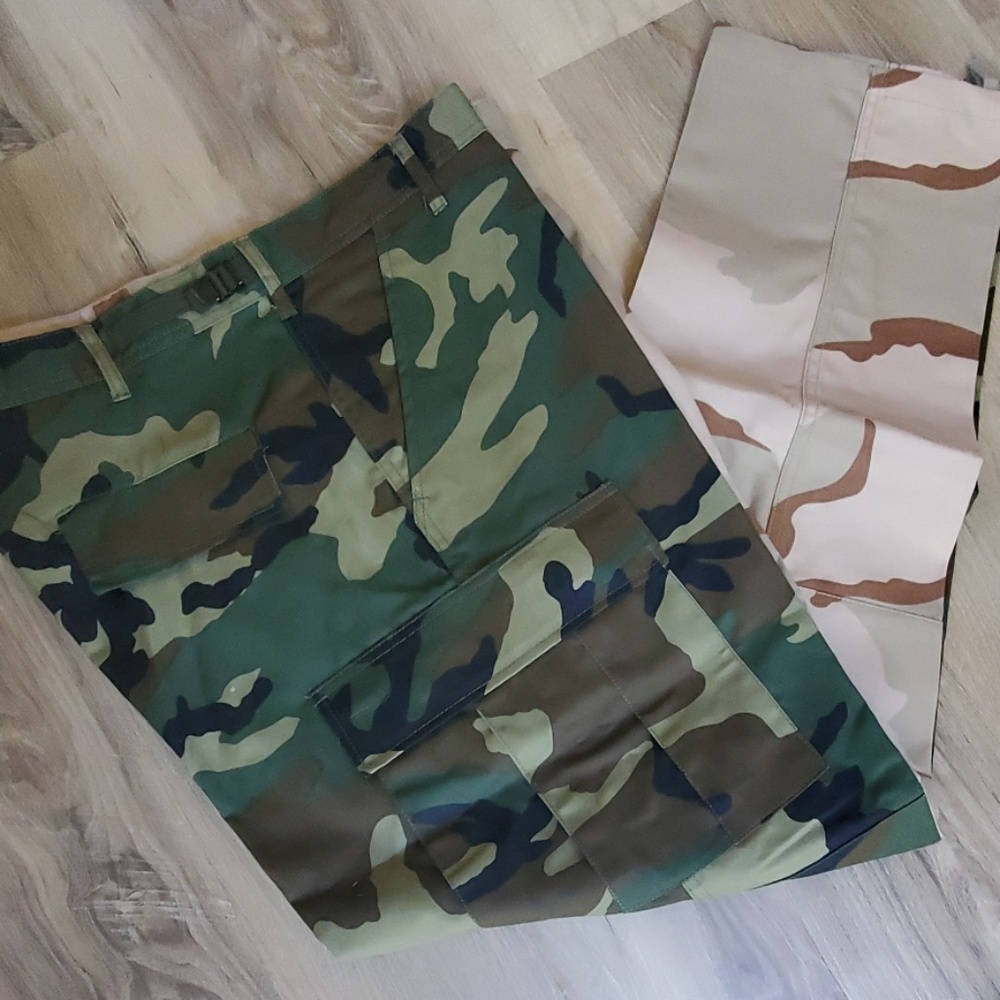 Men's camo cargo battle dress uniform